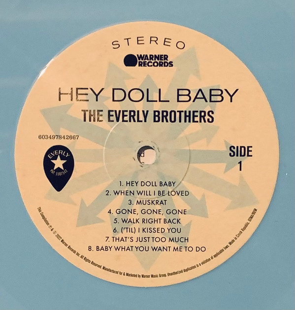 The Everly Brothers* - Hey Doll Baby (LP, Comp, Ltd, RM, S/Edition, Blu)