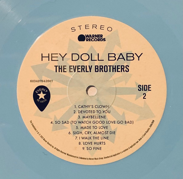 The Everly Brothers* - Hey Doll Baby (LP, Comp, Ltd, RM, S/Edition, Blu)